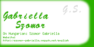 gabriella szomor business card